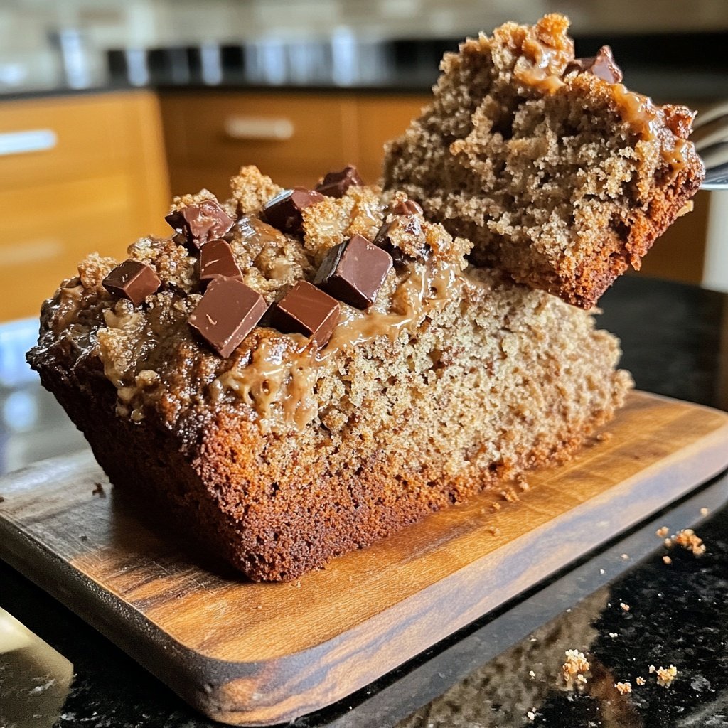 Bananenbrot mit Schokostückchen