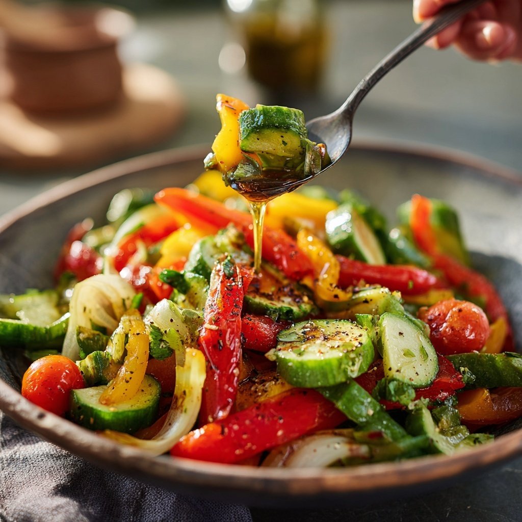 Reissalat Zum Grillen Mit Gemüse