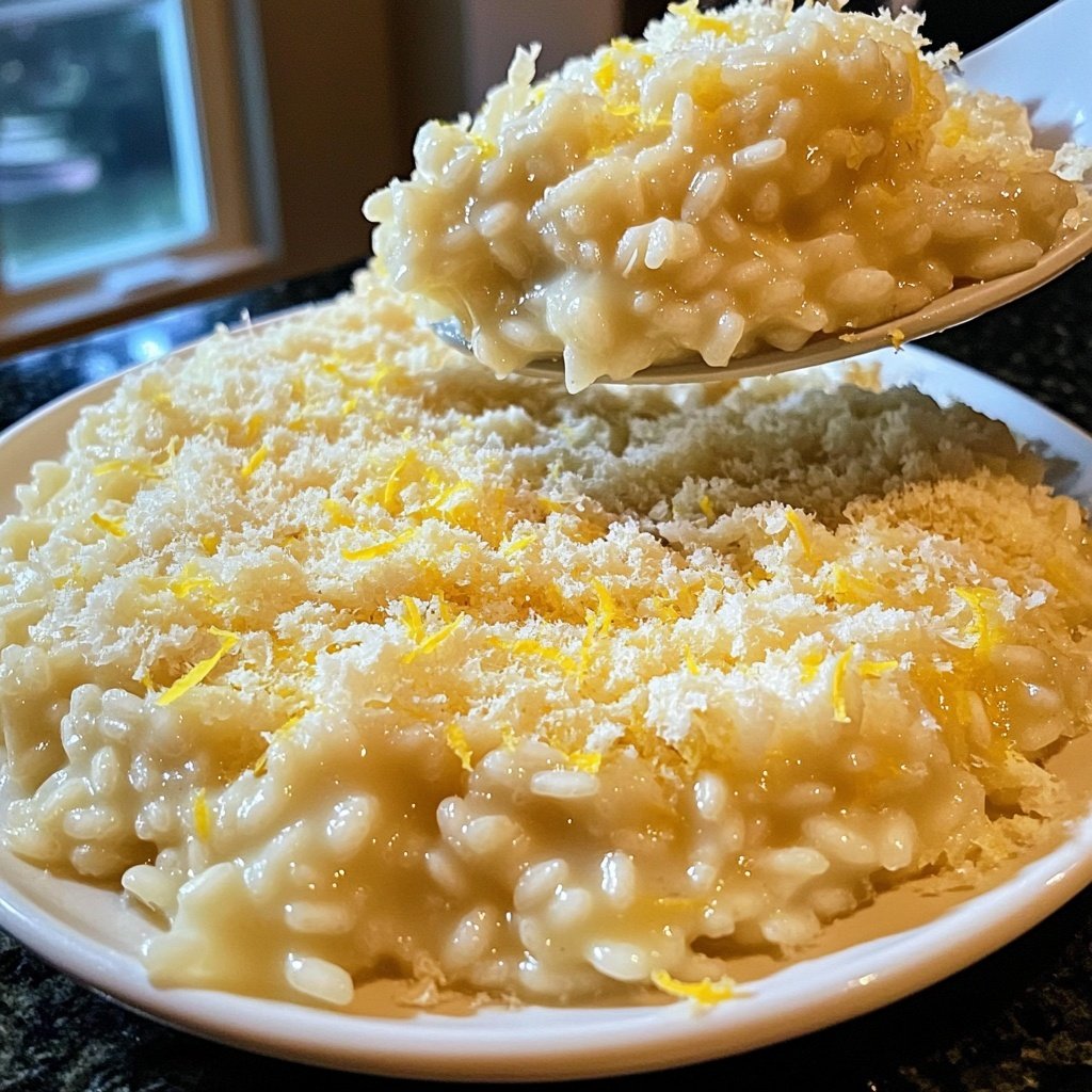Risotto mit Zitrone und Parmesan