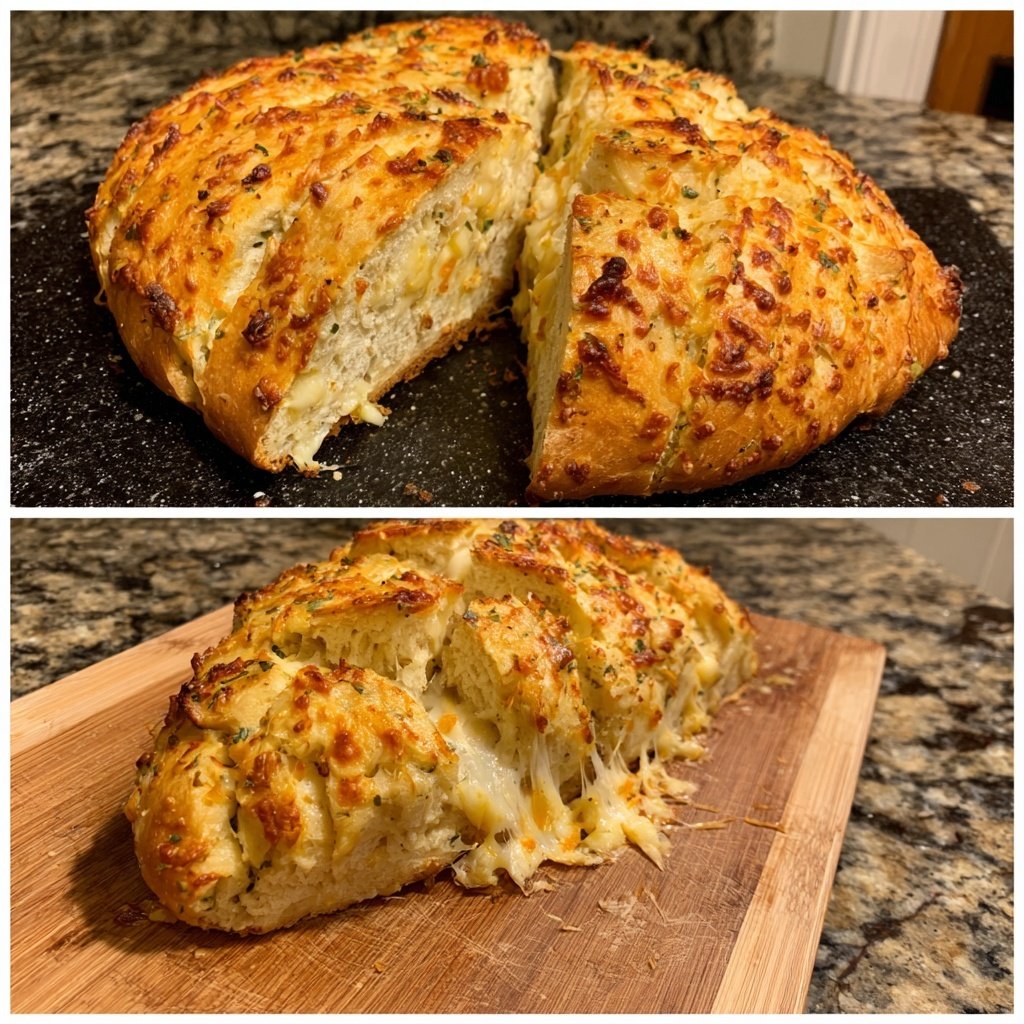 Zupfbrot Mit Käse Kruste