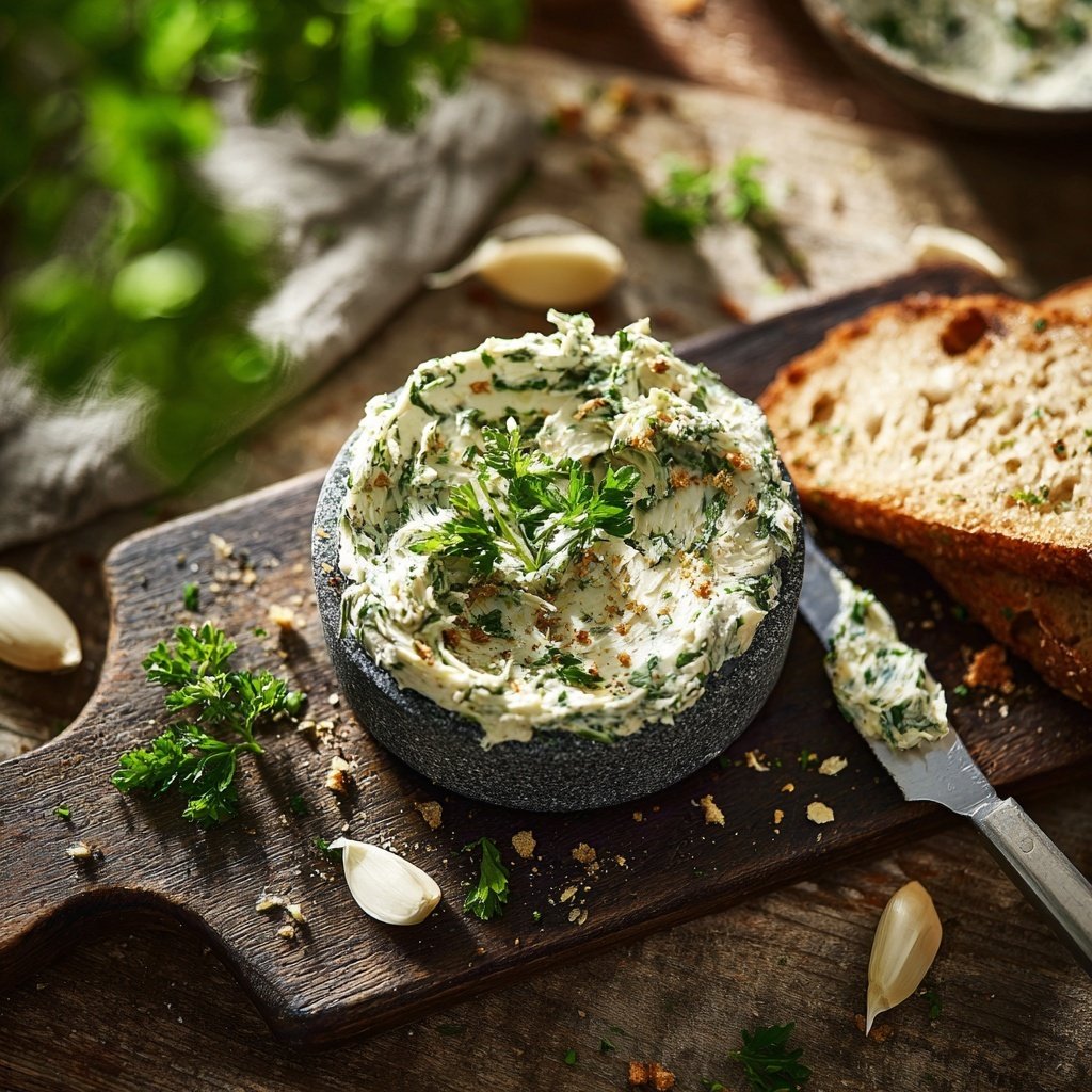 Kräuterbutter Mit Knoblauch Und Kräutern