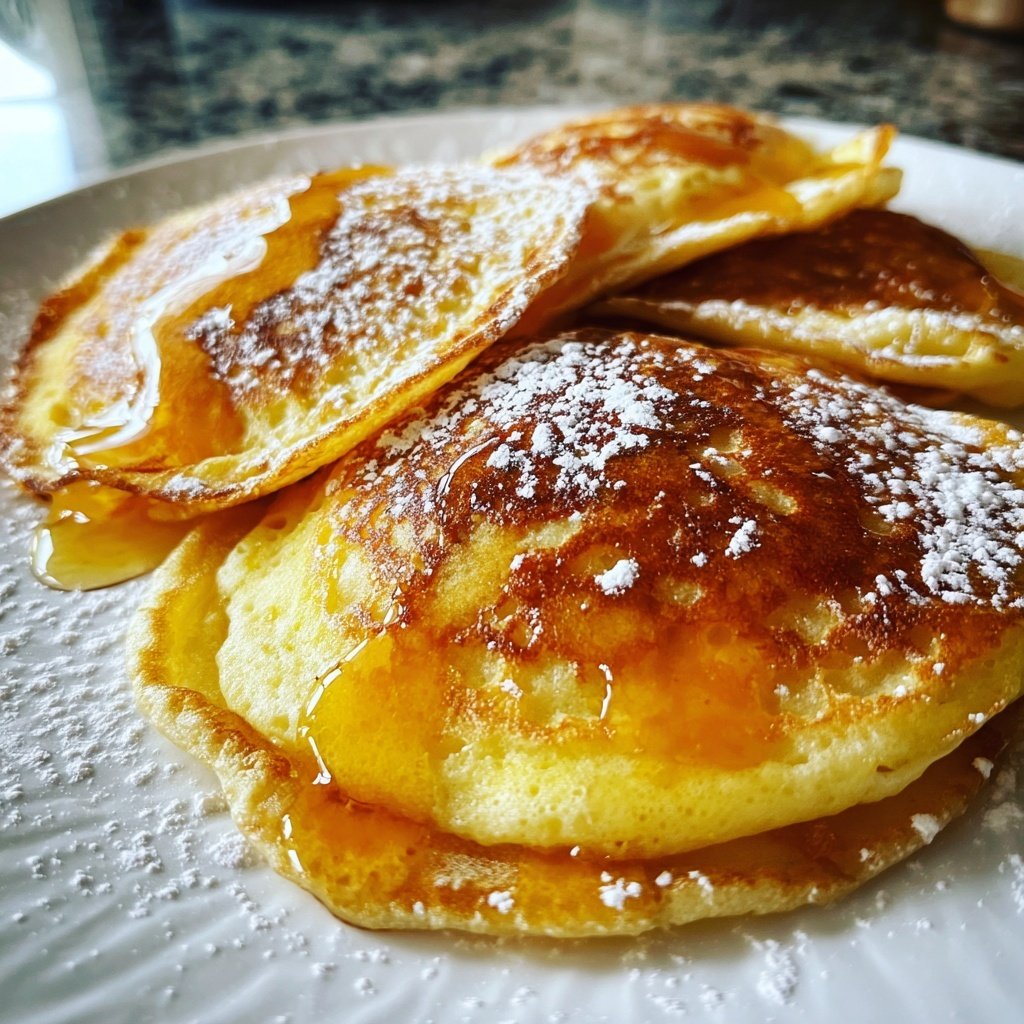 Pfannkuchen mit Honig