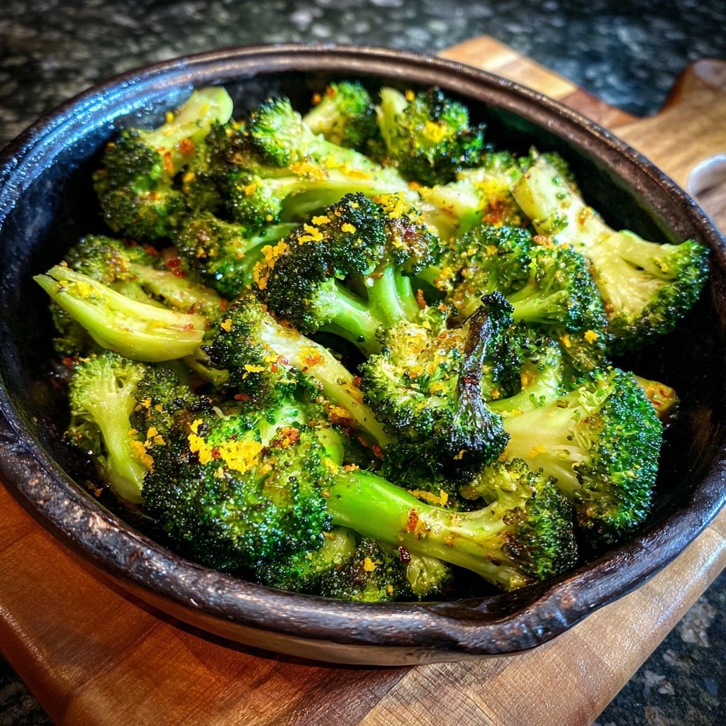 Brokkoli Pfanne Mit Zitronenschale