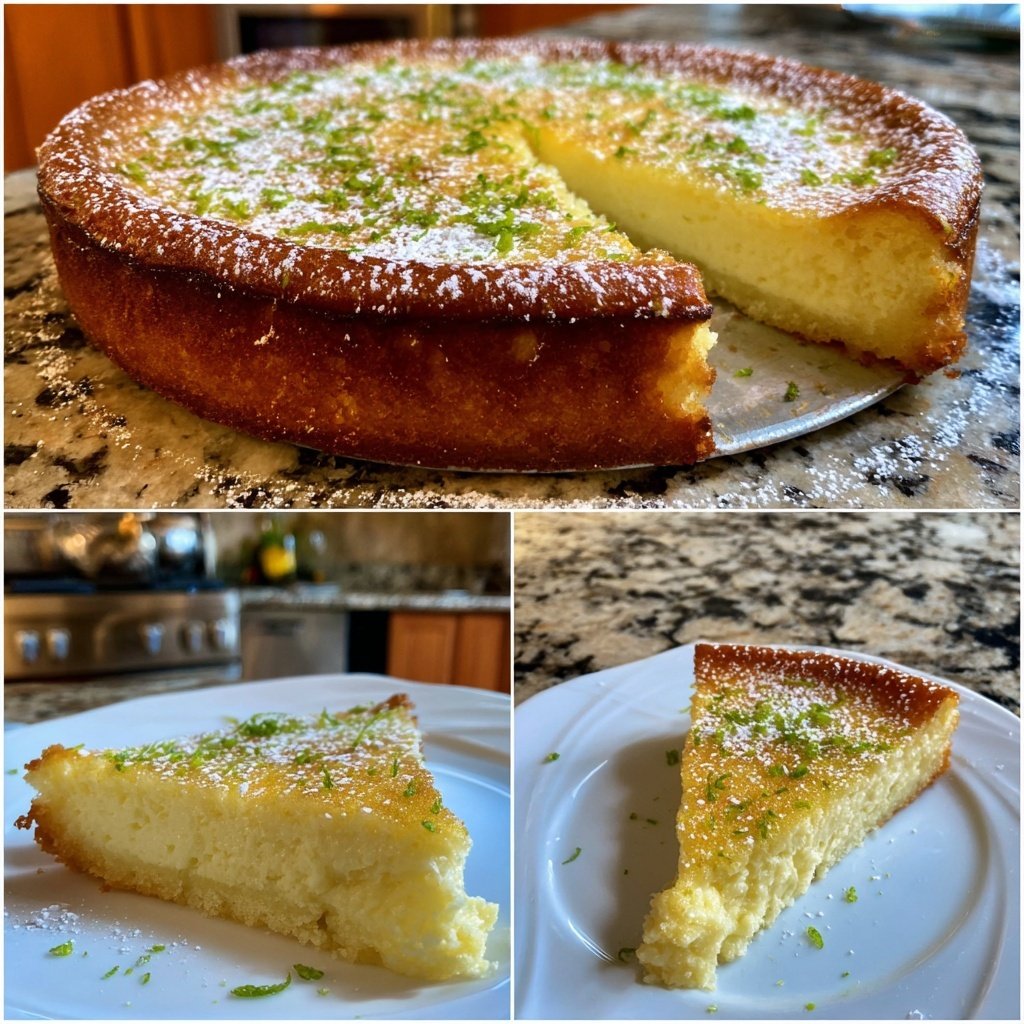 Käsekuchen mit Quark und Limette