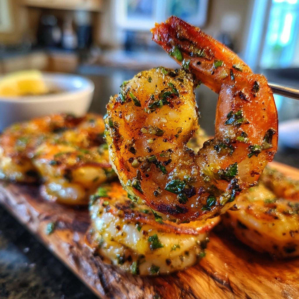 Gegrillte Garnelen Mit Limetten Marinade