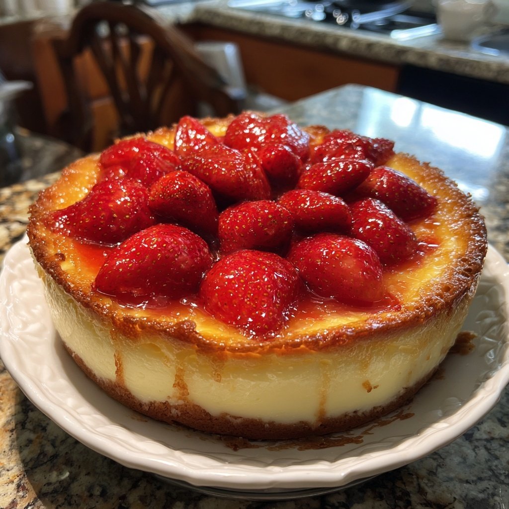 Erdbeerkuchen Mit Pudding