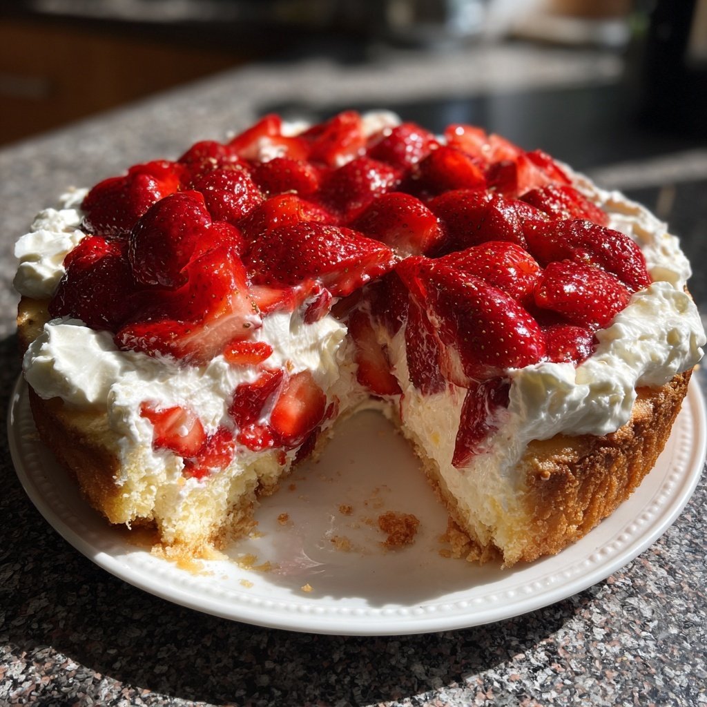 Erdbeerkuchen Mit Sahne