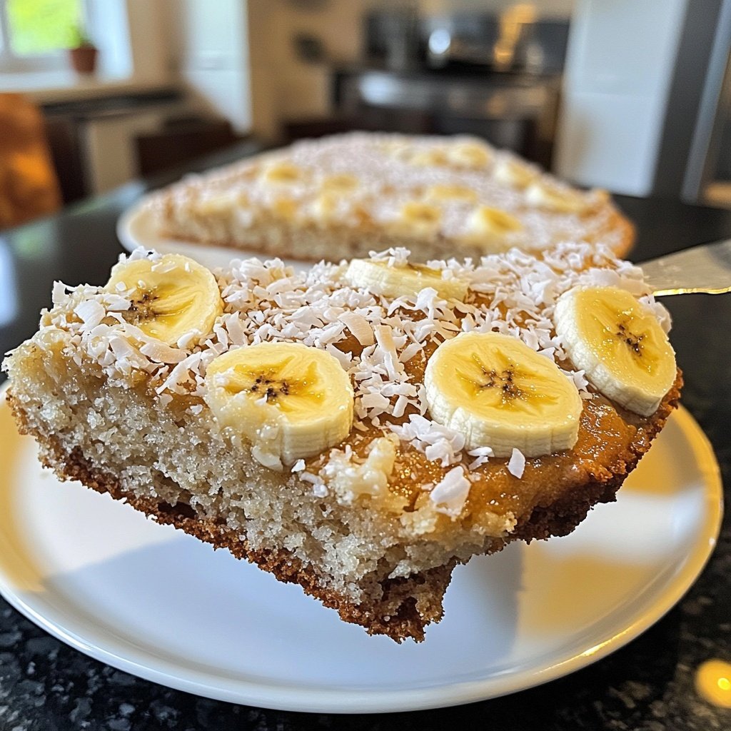 Bananenbrot mit Kokos