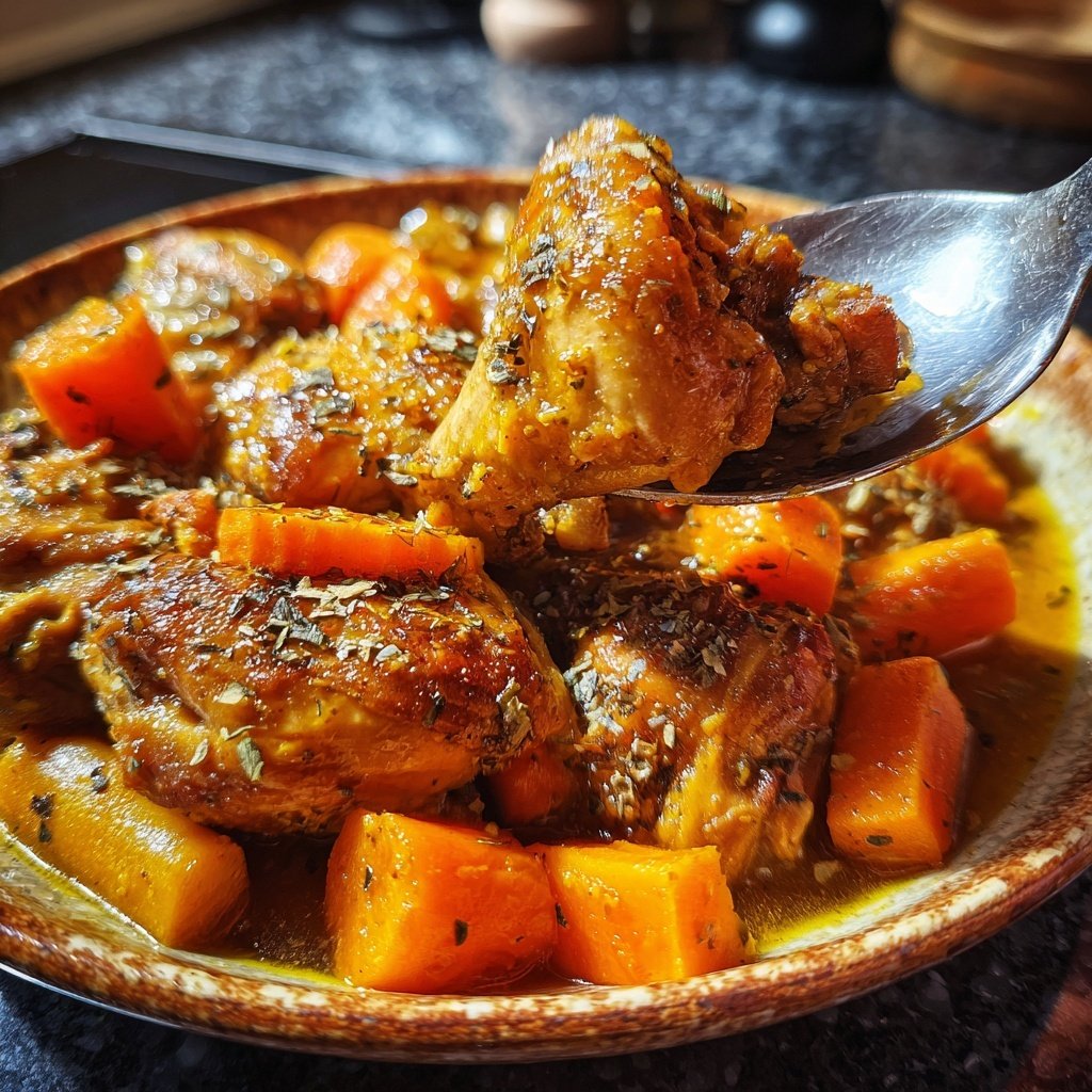 Internationale Küche Marokkanisches Hähnchen-Tagine