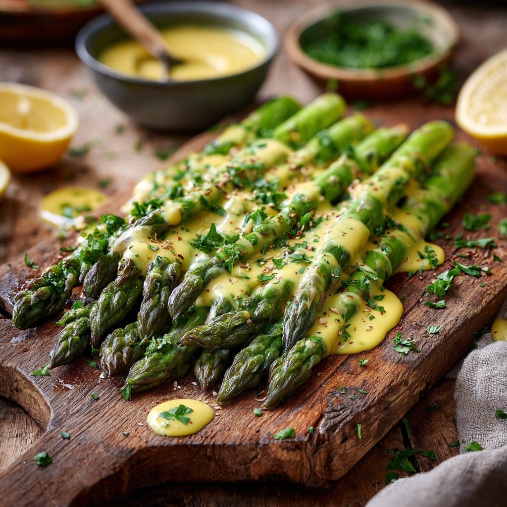 Grüner Spargel Mit Zitronen Sauce
