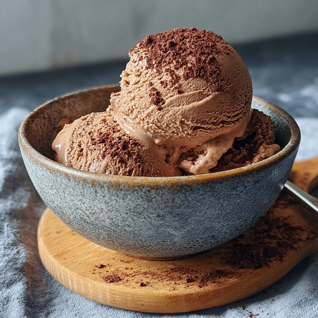 Schokoladen Eis Mit Kakao