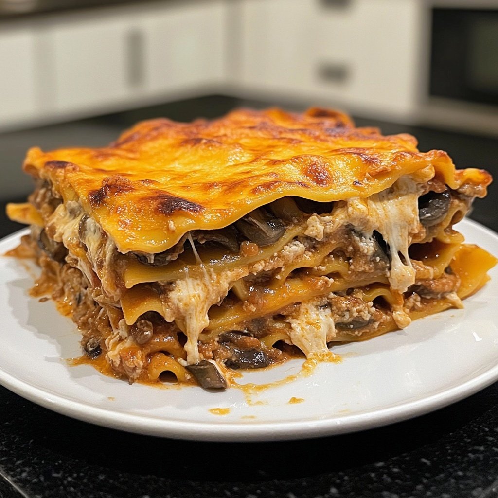 Lasagne mit Pilzen