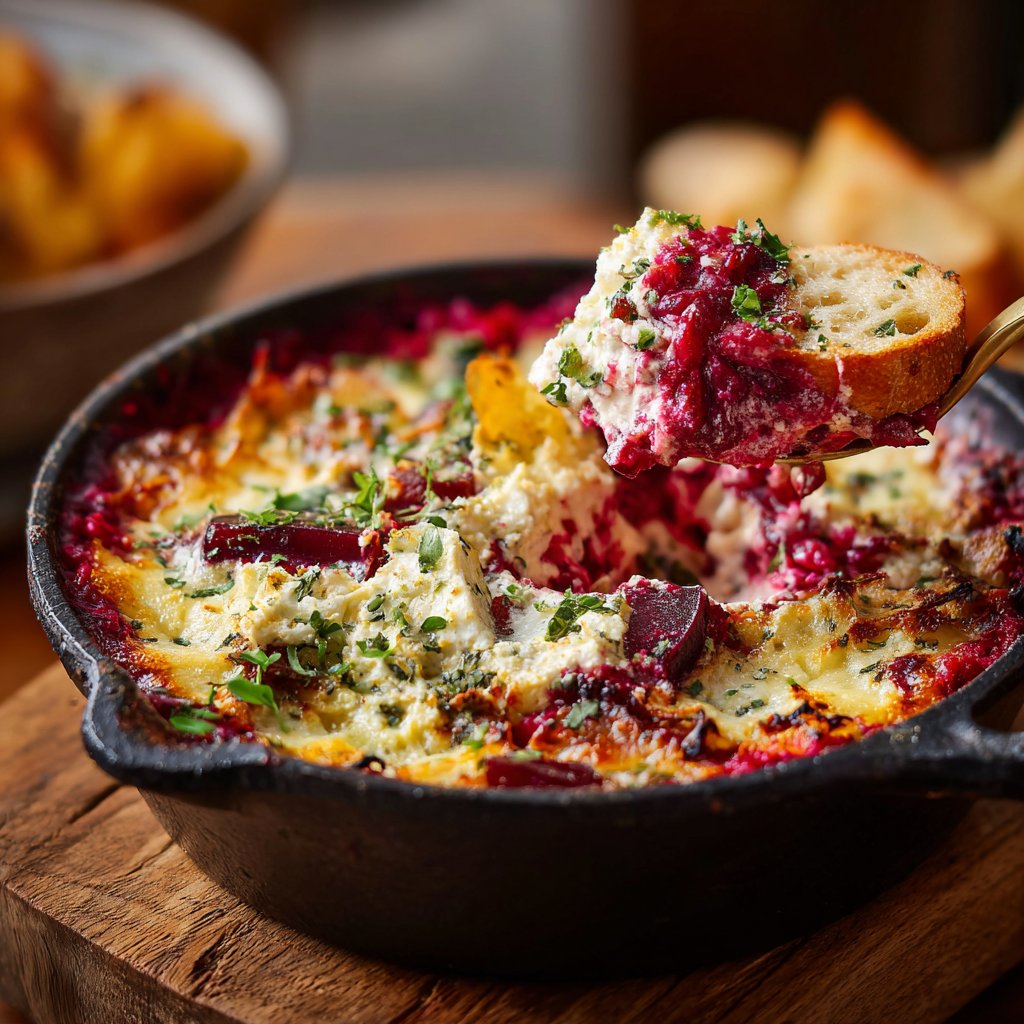 Rote-Bete-Risotto mit Ziegenkäse