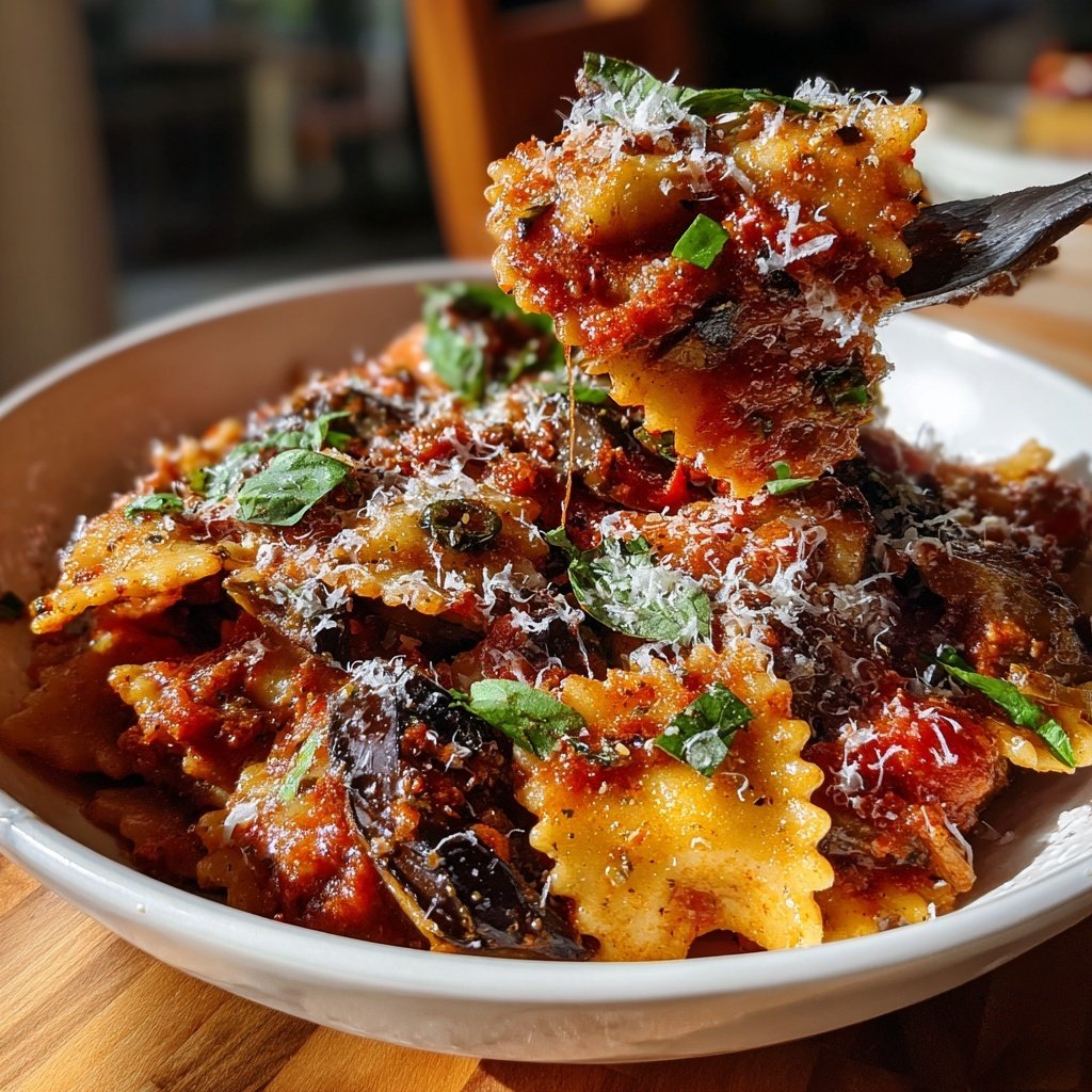 Internationale Küche Italienische Pasta alla Norma