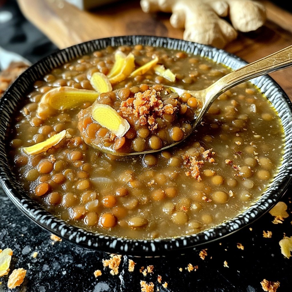 Linsensuppe mit Ingwer