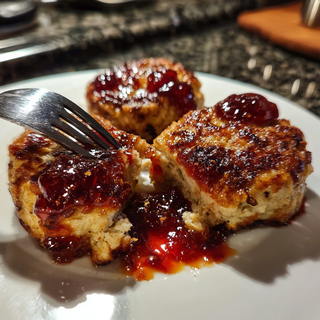 Putenmedaillons mit Fruchtchutney