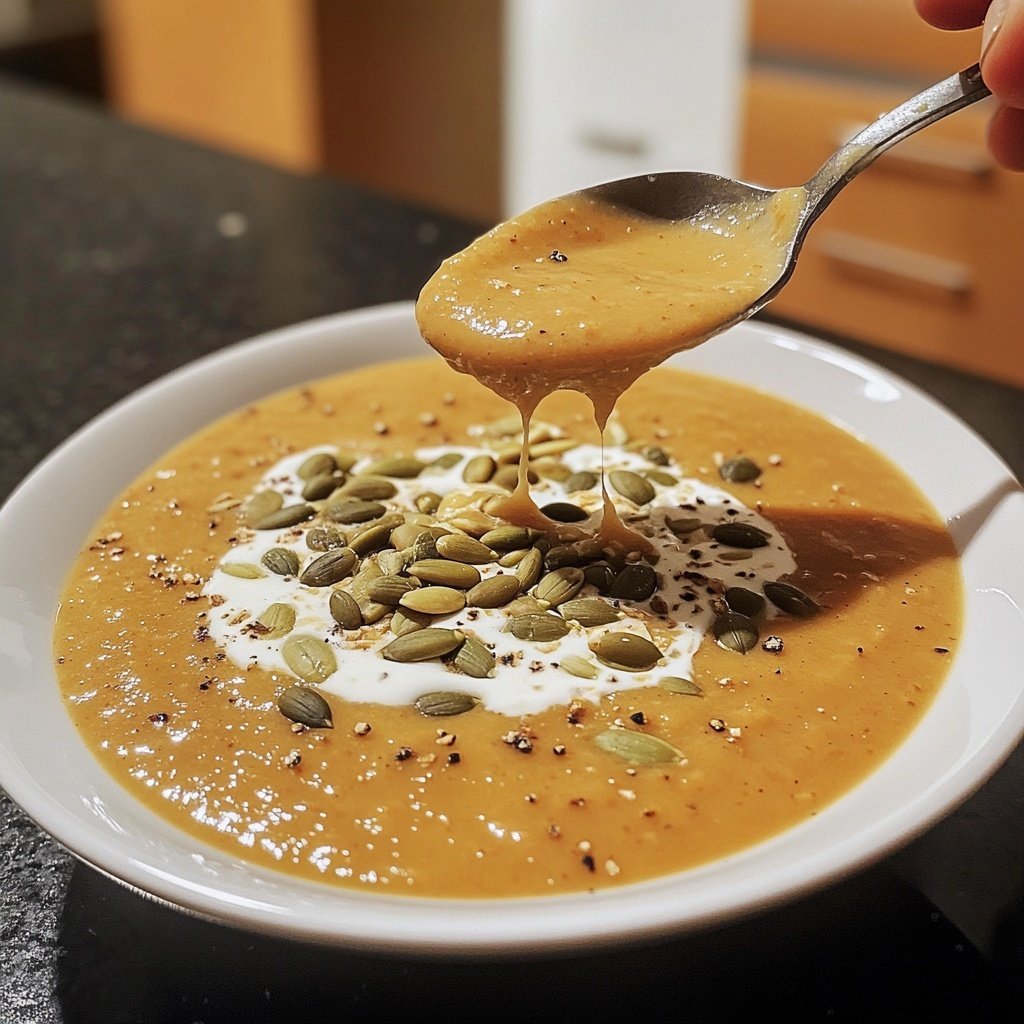 Kürbissuppe mit Süßkartoffel