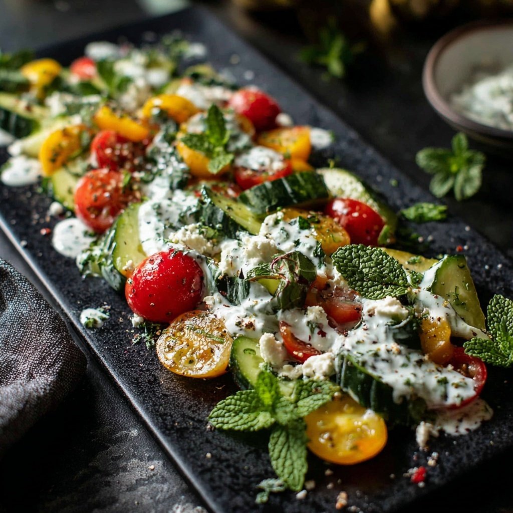 Salat Zum Grillen Mit Joghurtdressing