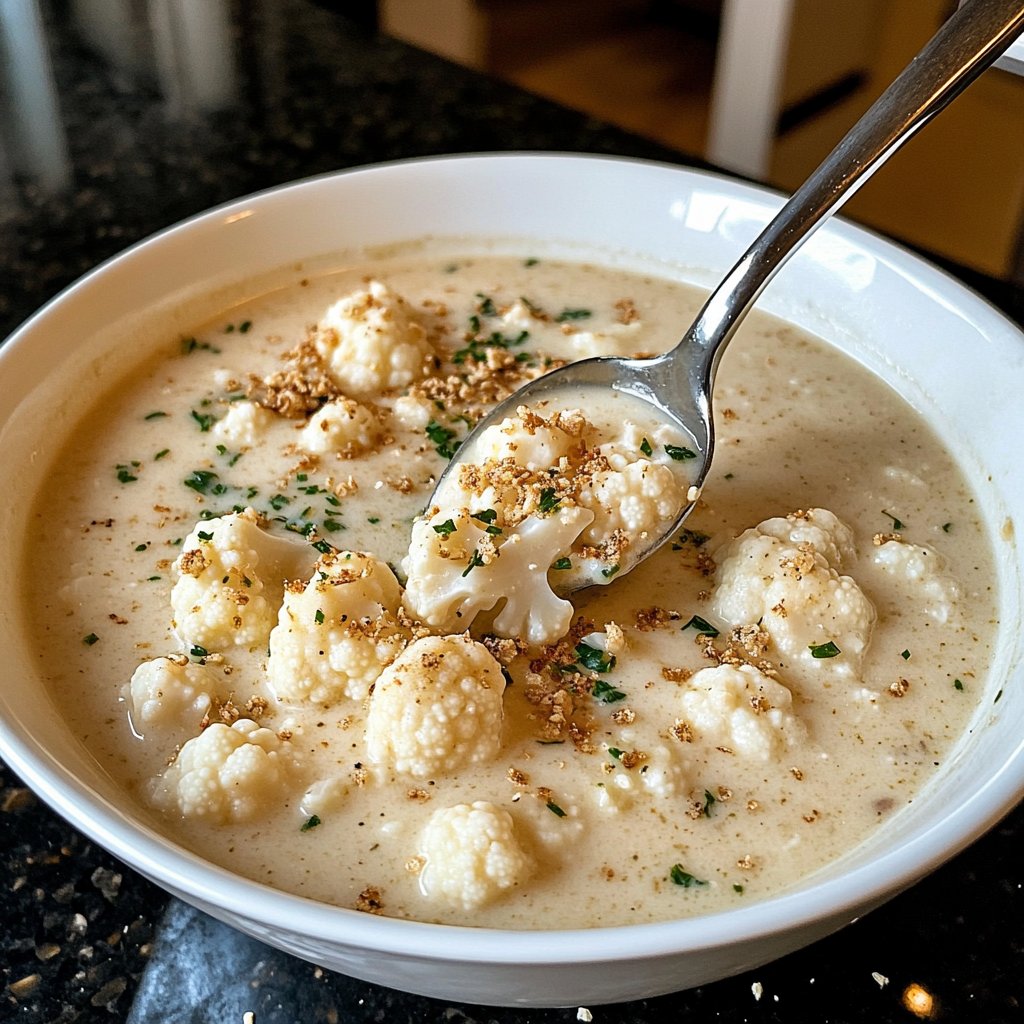 Blumenkohlsuppe für den Wochenplan
