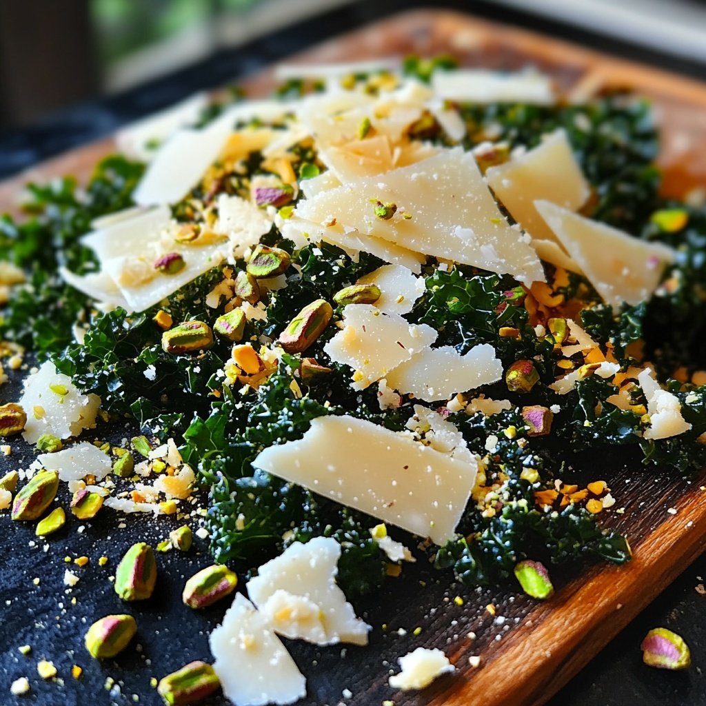 Parmesan-Pistazien-Kale-Salat