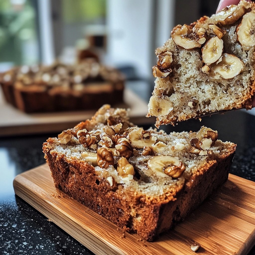 Bananenbrot aus reifen Bananen