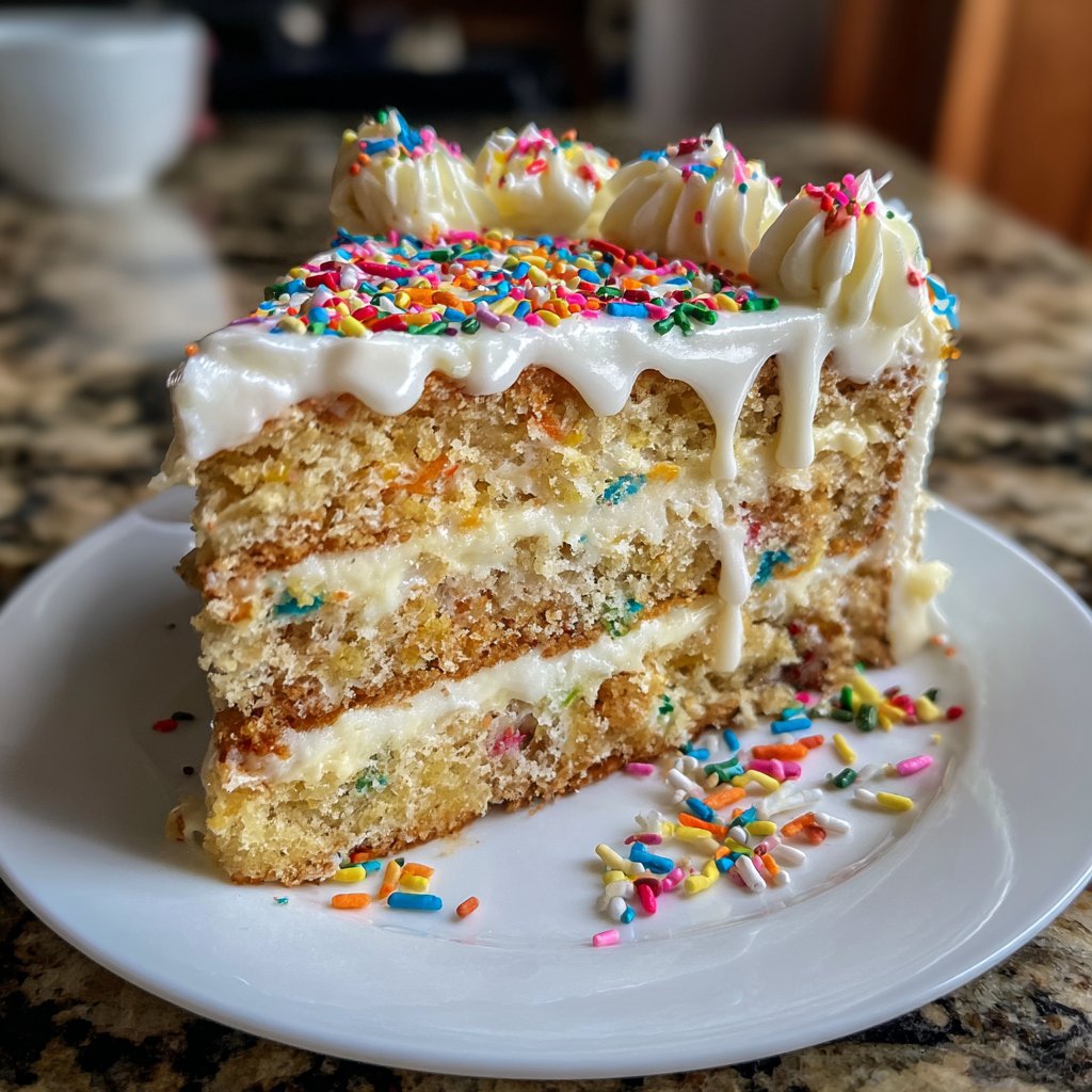 Geburtstagskuchen bunt dekoriert