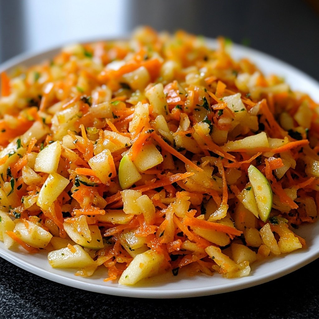 Chinakohl-Salat mit Möhre und Apfel