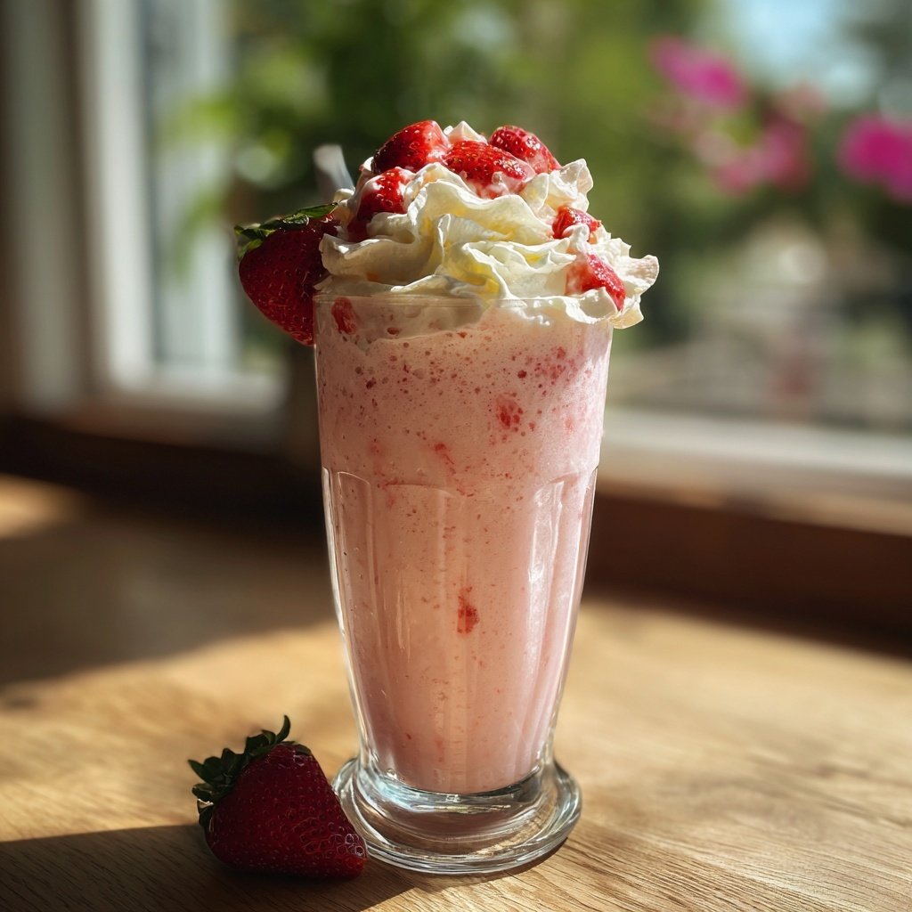 Erdbeer Milchshake Selbstgemacht