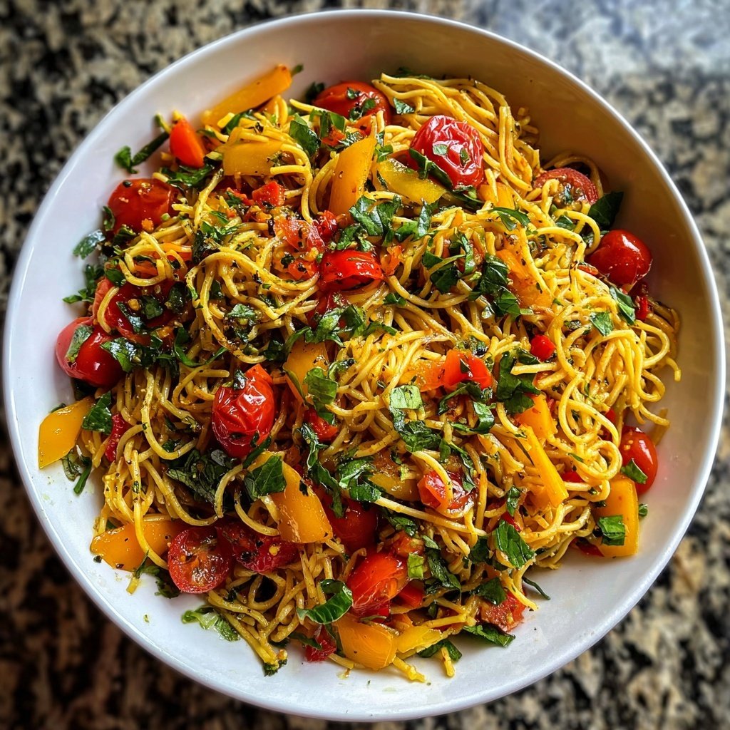 Mediterraner Nudelsalat Mit Zitronen Dressing