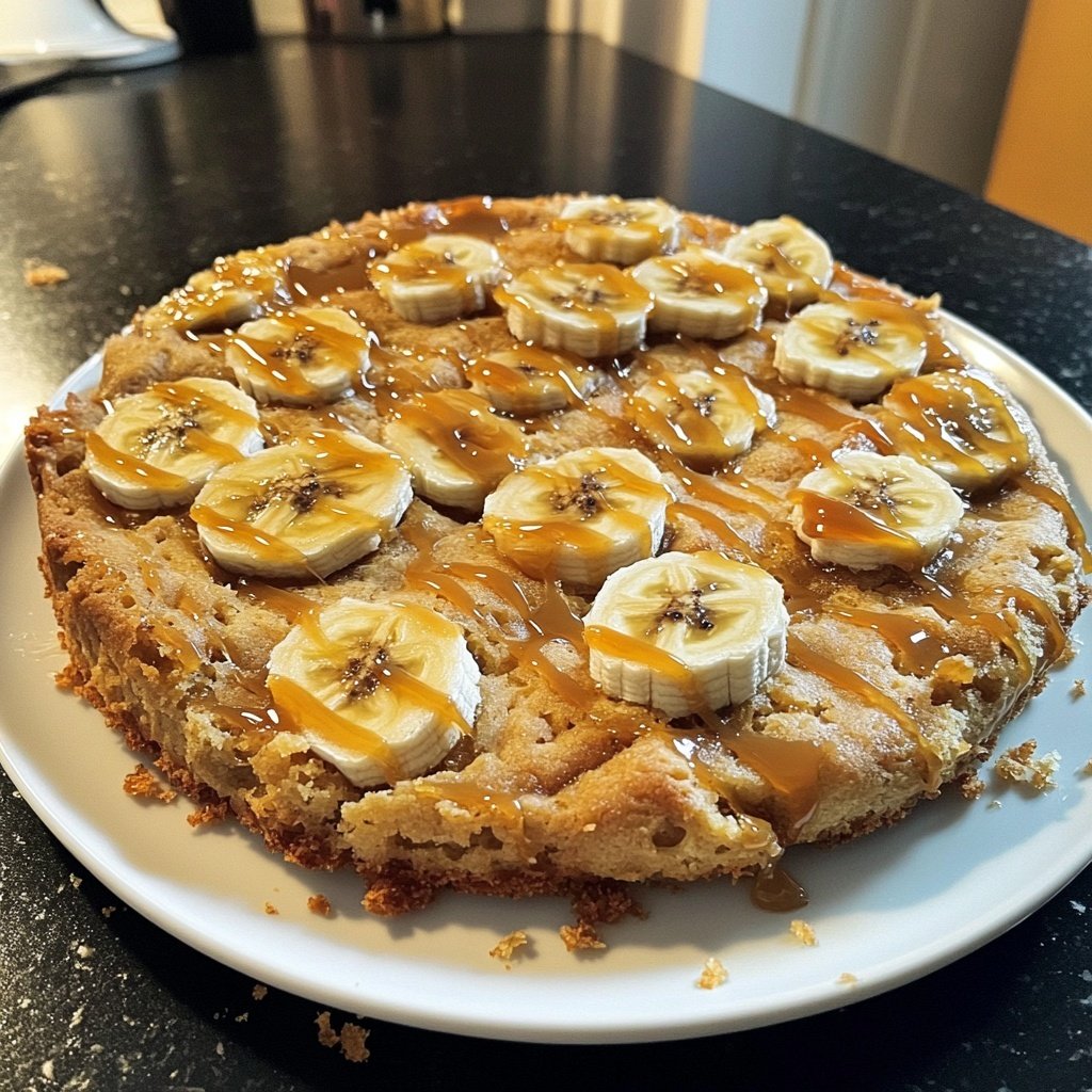 Bananenkuchen mit Karamell