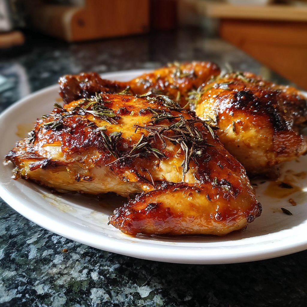 Hähnchen mit Honig-Thymian