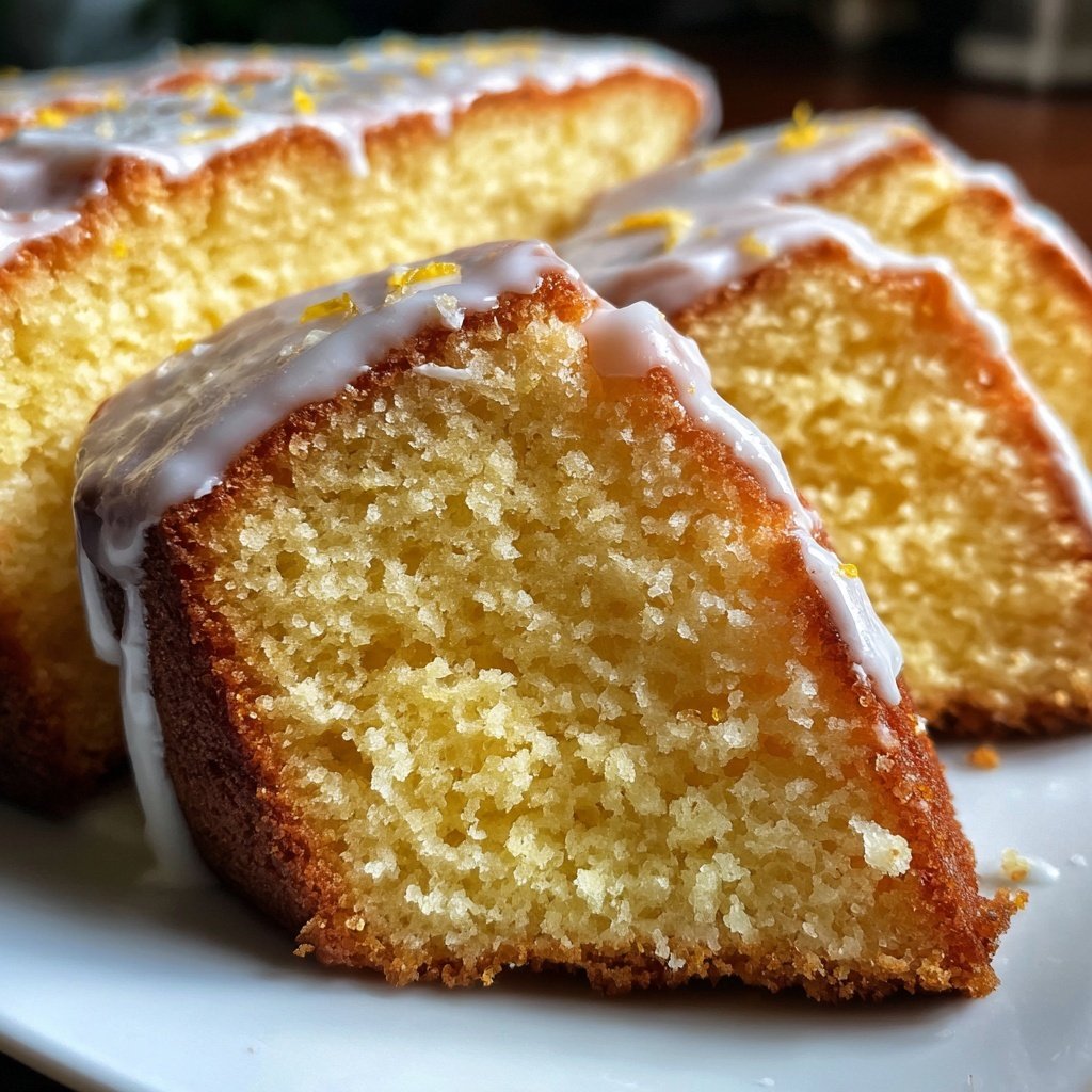 Zitronenkuchen mit Vanille