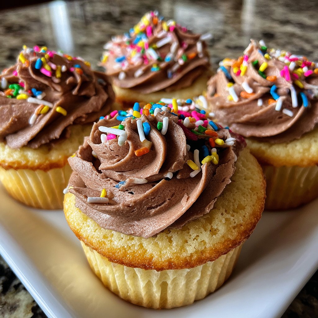 Cupcakes mit Schokofüllung